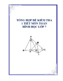 Tổng hợp đề kiểm tra 1 tiết môn Toán hình học lớp 7