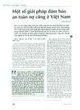 Một số giải pháp đảm bảo an toàn nợ công ở Việt Nam