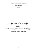 Luận văn tốt nghiệp: Thực trạng và giải pháp nhằm cân đối quỹ Bảo hiểm xã hội Việt Nam