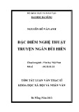 Tóm tắt luận văn Thạc sĩ Khoa học xã hội và nhân văn: Đặc điểm nghệ thuật truyện ngắn Bùi Hiển