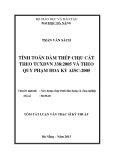 Tóm tắt luận văn Thạc sĩ Kỹ thuật: Tính toán dầm thép chịu cắt theo TCXDVN 338:2005 và theo Quy phạm Hoa Kỳ AISC-2005