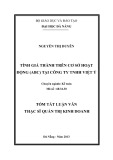 Tóm tắt luận văn Thạc sĩ Quản trị kinh doanh: Tính giá thành trên cơ sở hoạt động (ABC) tại Công ty TNHH Việt Ý