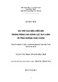 Luận văn Thạc sĩ Giáo dục học: Vai trò của biểu diễn bội trong nâng cao năng lực suy luận về tính không chắc chắn