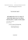 Luận văn Thạc sĩ Âm nhạc học "Bút pháp sáng tác của nhạc sĩ Doãn Nho trong hai tác phẩm: Thánh gióng và Khúc tưởng niệm"