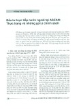 Đầu tư trực tiếp nước ngoài tại ASEAN: Thực trạng và những gợi ý chính sách