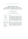 Mối quan hệ phi tuyến giữa thu nhập phi truyền thống và lãi cận biên: Nghiên cứu tại các ngân hàng thương mại Việt Nam