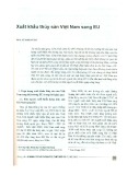 Xuất khẩu thủy sản Việt Nam sang EU