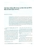 Việt Nam thắng Mỹ trong vụ kiện tôm tại WTO: Một số bình luận và lưu ý