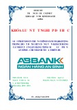 Khóa luận tốt nghiệp Quản trị kinh doanh: Giải pháp hoàn thiện chính sách Marketing trong hoạt động huy động vốn khách hàng cá nhân tại Ngân hàng Thương mại Cổ phần An Bình – Chi nhánh Thừa Thiên Huế