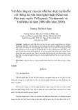 Văn hóa ứng xử của các nhà báo trực tuyến đối với thông tin văn hóa nghệ thuật (Khảo sát Báo trực tuyến VnExpress, Vietnamnet và VnMedia từ năm 2009 đến năm 2010)