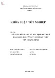 Khóa luận tốt nghiệp: Kế toán bán hàng và xác định kết quả bán hàng tại công ty Cổ phần Thép Tân Hoàng Minh