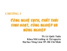 Bài giảng môn Công nghệ sinh học môi trường: Chương 3 - TS. Lê Quốc Tuấn