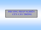 Bài giảng Phương pháp nghiên cứu cây trồng - Chương 1: Thống kê mô tả - Các tham số thống kê