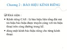 Bài giảng Hệ thống báo hiệu - Chương 2: Báo hiệu kênh riêng