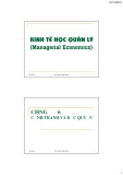 Bài giảng Kinh tế học quản lý (Managerial Economics): Chương 6 - Phan Thế Công