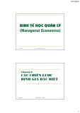 Bài giảng Kinh tế học quản lý (Managerial Economics): Chương 8 - Phan Thế Công