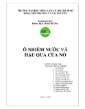 Bài báo cáo Khoa học môi trường: Ô nhiễm nước và hậu quả của nó