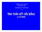 Bài giảng Tính toán kết cấu bằng SAP 2000 - ĐH Thủy Lợi