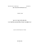 Luận án Tiến sĩ Quản lý công: Quản lý nhà nước đối với các trường giáo dưỡng ở Việt Nam hiện nay