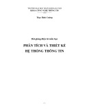 Bài giảng Phân tích và thiết kế hệ thống thông tin