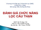 Bài giảng Đánh giá chức năng lọc cầu thận