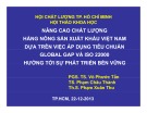 Nâng cao chất lượng hàng nông sản xuất khẩu Việt Nam dựa trên việc áp dụng tiêu chuẩn Global Gap và ISO 22000