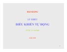 Bài giảng Lý thiết điều khiển tự động: Chương 2 - Mô tả toán học hệ thống điều khiển liên tục