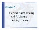 Essentials of Investments: Chapter 7 - Capital Asset Pricing and Arbitrage Pricing Theory