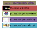 Bài giảng Chương 7: Quang học sóng