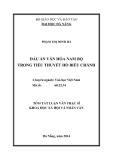 Tóm tắt luận văn Thạc sĩ Khoa học xã hội và nhân văn: Dấu ấn văn hóa Nam Bộ trong tiểu thuyết Hồ Biểu Chánh