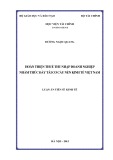 Luận án Tiến sĩ Kinh tế: Hoàn thiện thuế thu nhập doanh nghiệp nhằm thúc đẩy tái cơ cấu nền kinh tế Việt Nam