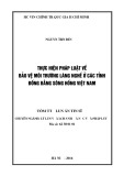 Tóm tắt Luận án Tiến sĩ: hực hiện pháp luật về bảo vệ môi trường làng nghề ở các tỉnh đồng bằng sông Hồng Việt Nam