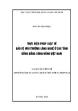 Luận án Tiến sĩ: Thực hiện pháp luật về bảo vệ môi trường làng nghề ở các tỉnh đồng bằng sông Hồng Việt Nam