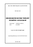 Luận án Tiến sĩ Triết học: Nhân sinh quan Phật giáo trong “Truyện Kiều” của Nguyễn Du - giá trị và hạn chế