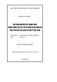 Luận án Tiến sĩ Luật: Bảo đảm nguyên tắc tranh tụng trong phiên tòa xét xử sơ thẩm vụ án hình sự theo yêu cầu cải cách tư pháp ở Việt Nam