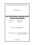 Luận án Tiến sĩ Kinh tế: Kinh tế nông thôn trong xây dựng nông thôn mới ở huyện Kim Sơn tỉnh Ninh Bình