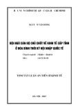 Tóm tắt Luận án Tiến sĩ Kinh tế: Đội ngũ cán bộ chủ chốt về kinh tế cấp tỉnh ở Hòa Bình thời kỳ hội nhập quốc tế