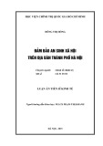 Luận án Tiến sĩ Kinh tế: Đảm bảo an sinh xã hội trên địa bàn thành phố Hà Nội