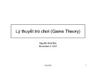 Bài giảng Lý thuyết trò chơi (Game Theory)