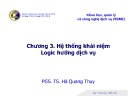 Bài giảng Chương 3: Hệ thống khái niệm Logic hướng dịch vụ