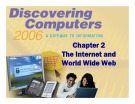 Discovering Computers - Chapter 2: The Internet and World Wide Web