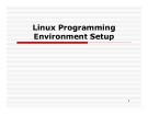 Linux Programming Environment Setup