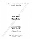 Giáo trình Hóa keo: Phần 1