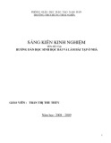 Sáng kiến kinh nghiệm: Hướng dẫn học sinh học bài và làm bài tập ở nhà