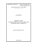 Luận án Tiến sĩ Địa vật lý: Mô hình cấu trúc vỏ trái đất miền Bắc Việt Nam trên cơ sở tài liệu địa chấn và trọng lực