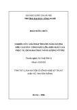 Tóm tắt Luận án Tiến sĩ Công nghệ kỹ thuật điện tử, truyền thông: Nghiên cứu giải pháp truyền năng lượng siêu cao tần công suất lớn, hiệu suất cao phục vụ cho khai thác năng lượng vũ trụ