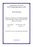 Dự thảo tóm tắt Luận án Tiến sĩ Khoa học môi trường: Đánh giá và dự báo các xung đột môi trường trong khai thác, sử dụng tài nguyên nước khu vực Tây Nguyên