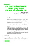 Các thuật toán điều khiển tương tranh trong cập nhật dữ liệu phân tán