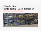 Bài giảng Kiểm toán báo cáo tài chính - Chuyên đề 4: Kiểm toán hàng tồn kho