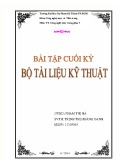 Bài tập cuối kỳ Bộ tài liệu kỹ thuật